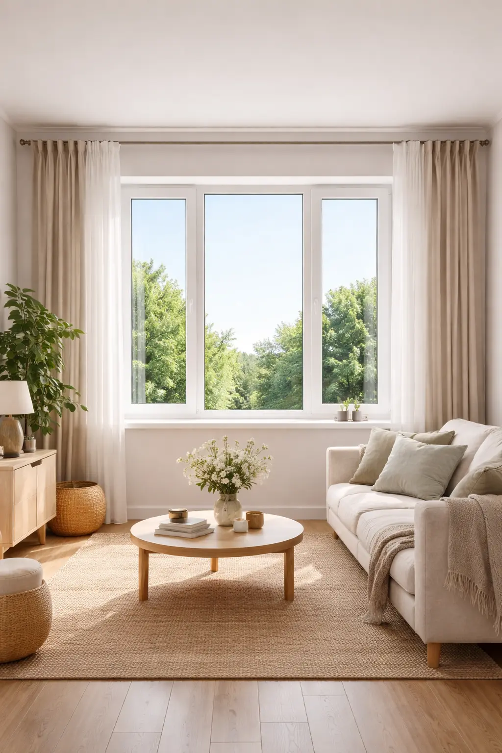 ПВХ окно в интерьере